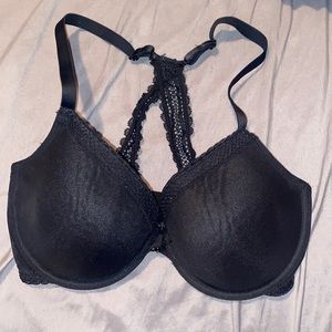 Black lace bra